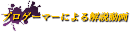 プロゲーマーによる解説動画